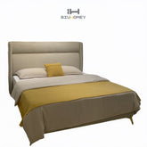 SK52 Upholstered Beds with Diamond-patterned Headboard