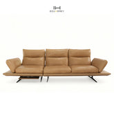 Ochre Manual Reclining Sofa