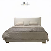 sk112 White bed front with right angle backrest