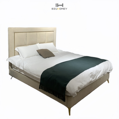 SK50 Modern Upholstered Bed Frame with Headboard