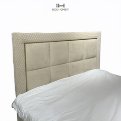 SK50 Modern Upholstered Bed Frame with Headboard