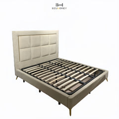 SK50 Modern Upholstered Bed Frame with Headboard