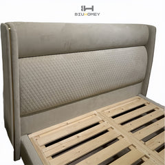 SK52 Upholstered Beds with Diamond-patterned Headboard