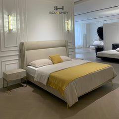 SK52 Upholstered Beds with Diamond-patterned Headboard
