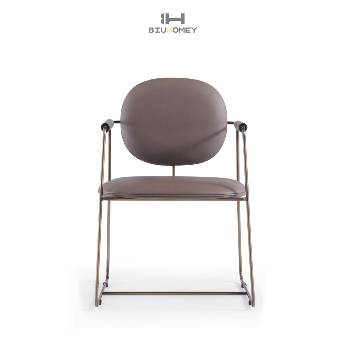 Silla de comedor Biuhomey de cuero artificial de moda | D-HY3018A