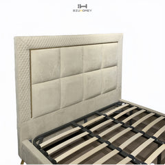 SK50 Modern Upholstered Bed Frame with Headboard