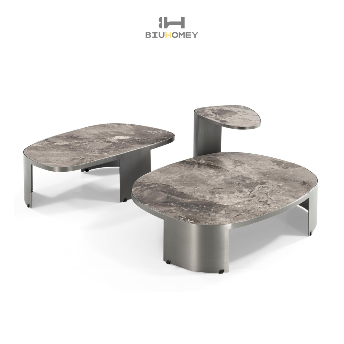 Biuhomey Quartz Coffee Table Gary|A-HC3044D