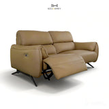 Khaki Power Loveseat Recliner Sofa
