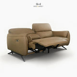 Khaki Power Loveseat Recliner Sofa