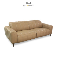 Tan Power Reclining Sofa