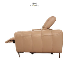 Tan Power Reclining Sofa