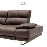 Cocoa 4-Seat Leather Sectional