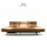 Ochre Manual Reclining Sofa
