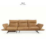 Ochre Manual Reclining Sofa