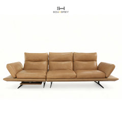 Ochre Manual Reclining Sofa