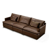 Mocha Leather Sofa