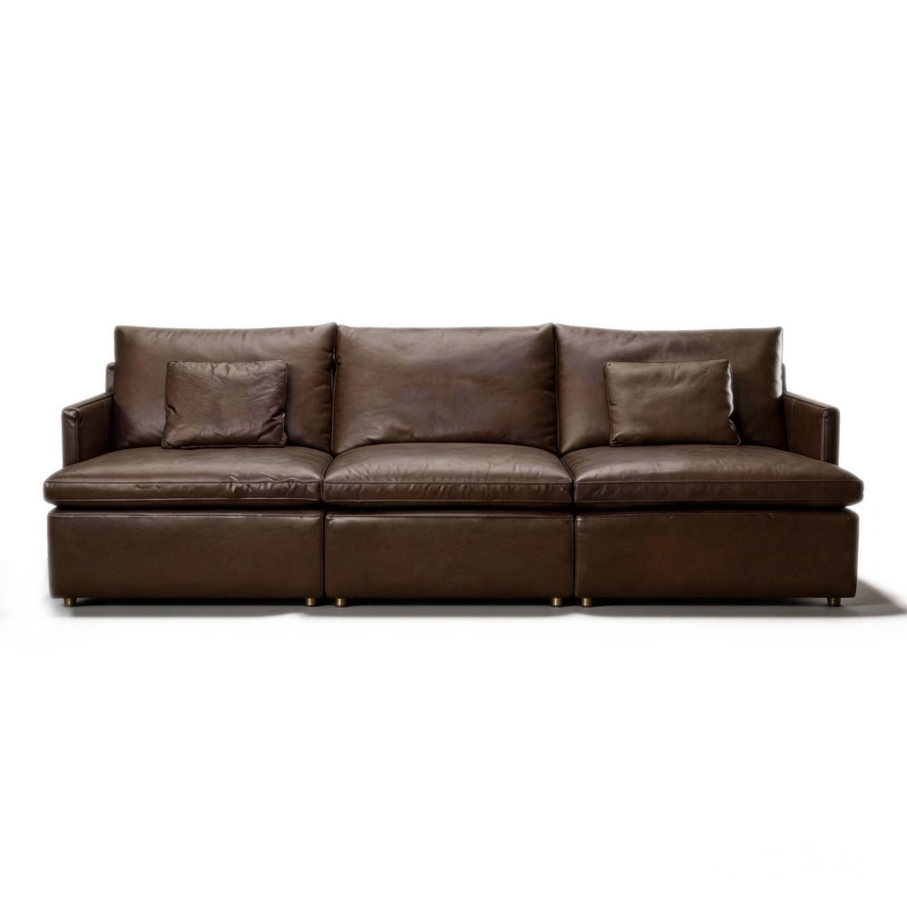 Mocha Leather Sofa