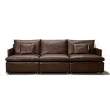 Mocha Leather Sofa