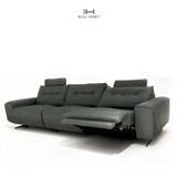 Pine Reclining Sofa with Headrest