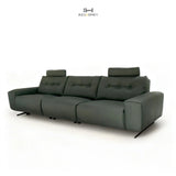 Pine Reclining Sofa with Headrest