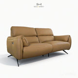 Khaki Power Loveseat Recliner Sofa