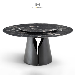 Biuhomey Quartz Dining Table Black|HT3024D