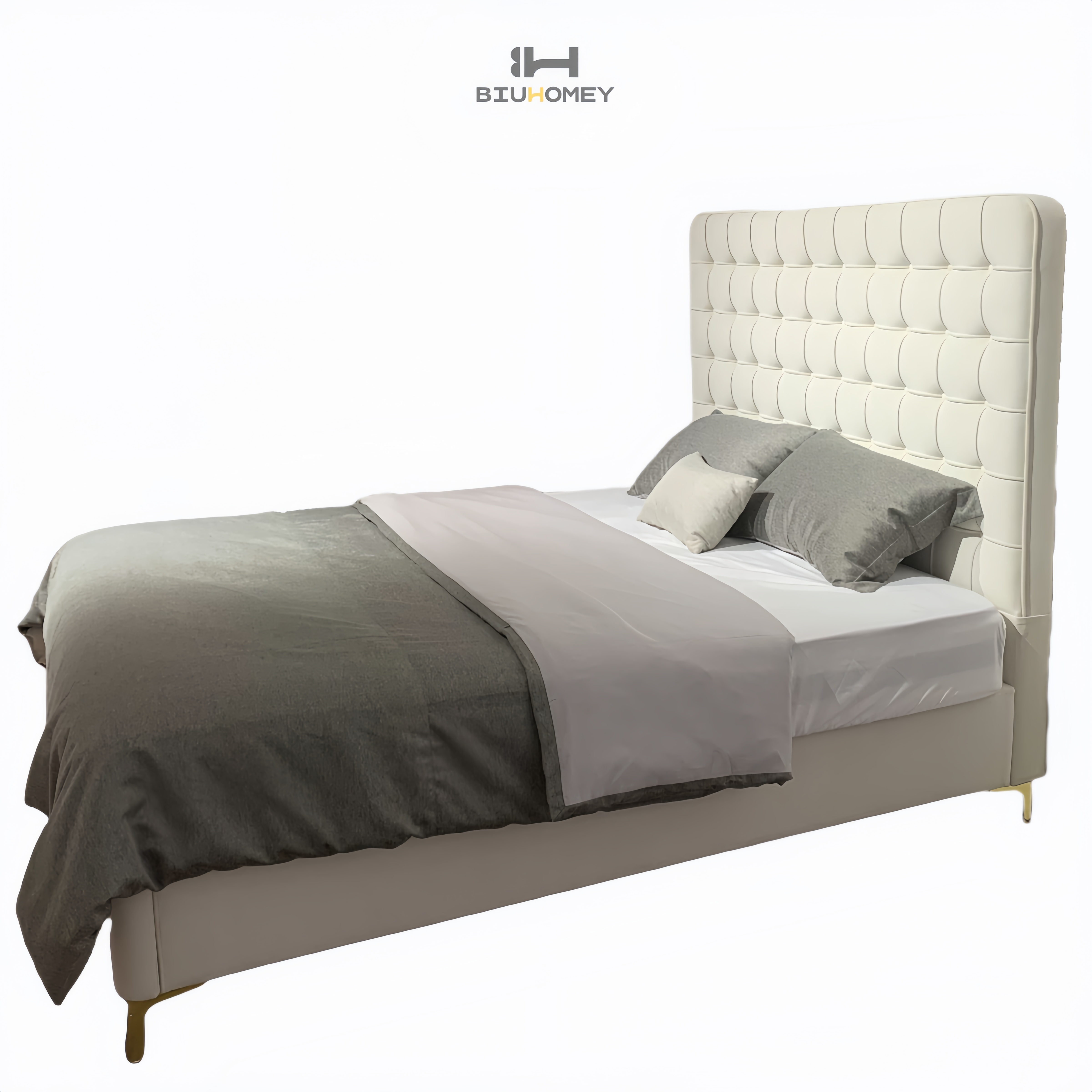 sk109 soft bed with white checkered backrest