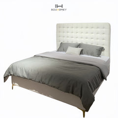 sk109 white high backrest bed side