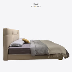 sk113 blush textured leather bed side