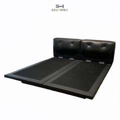 sk127 black soft bed frame pic