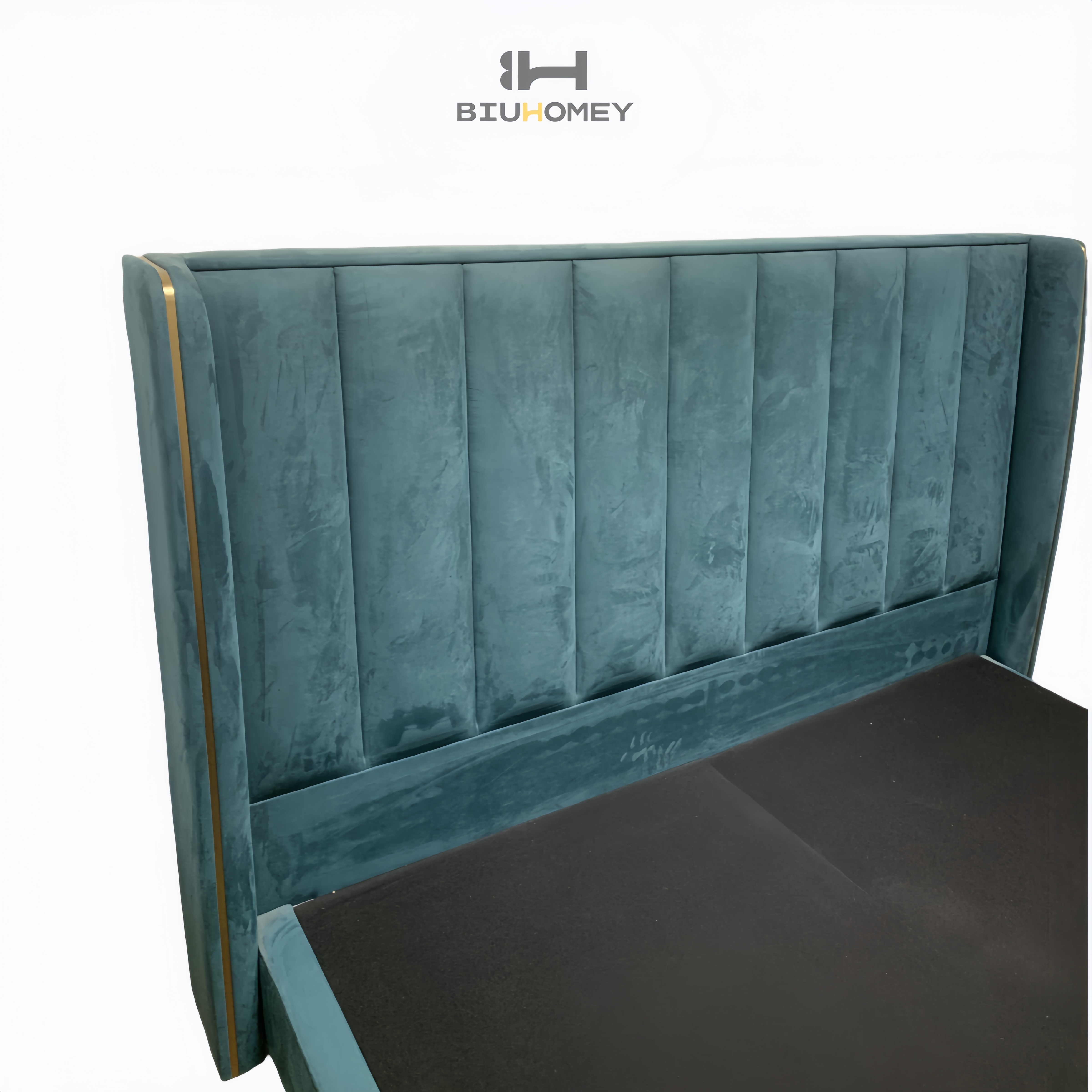 sk63 bed board with green contrast headboard