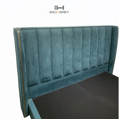 sk63 bed board with green contrast headboard