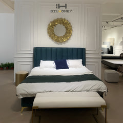 sk63 green contrast Piping bed frame